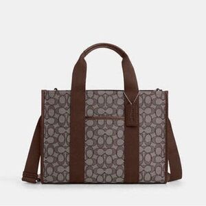 Smith Tote Bag In Signature Jacquard  brown 🤎